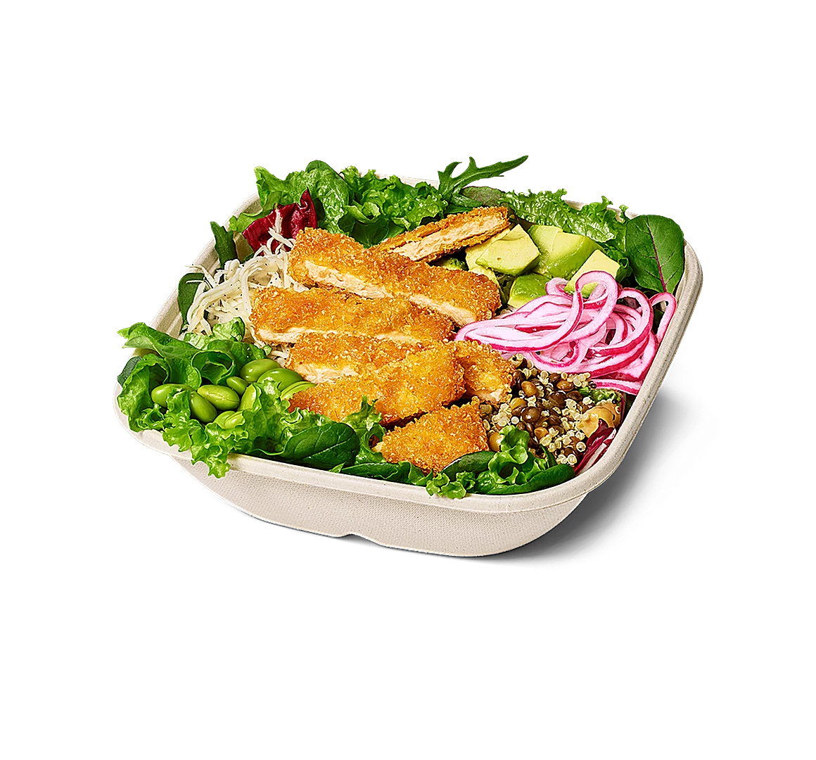 Crispy No Chicken Salat Bowl