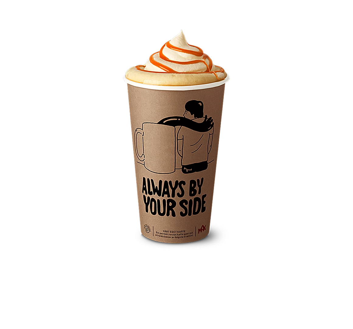 Iced caramel latte
